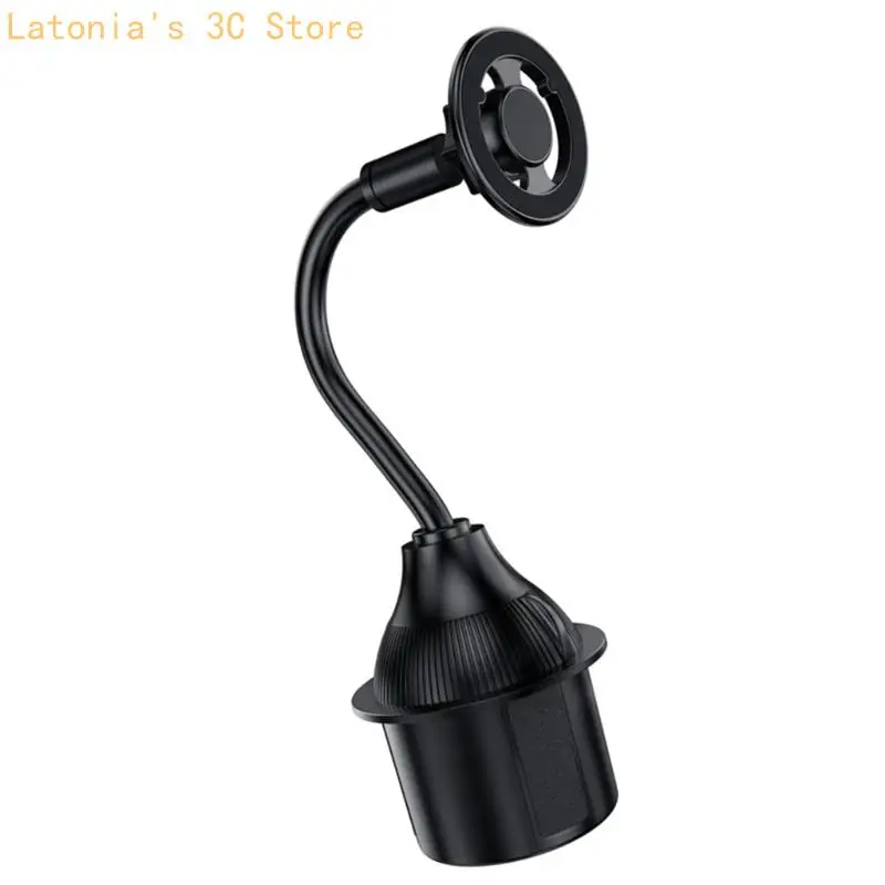 Magnetische Autotelefonhalterung Verstellbarer Schwanenhals-Telefonhalter für Getränkehalter X3UB – Detail 9