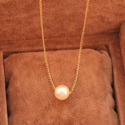 tiki  по 1 грн все Design Elegant Charm Simple Collares Para Mujer Generous Chain Pendent Pearl Necklace Jewelry Wholesale