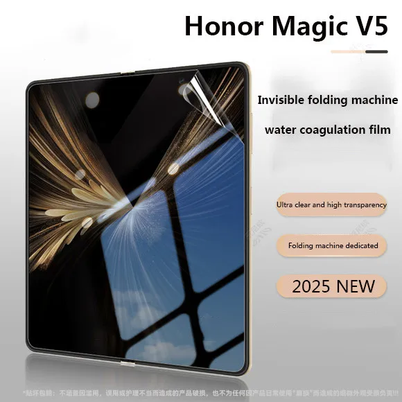 Película de hidrogel de TPU suave para Huawei Honor Magic V5 V3 Vs3 V2 RSR 5G, cubierta completa de hidrogel antihuellas de TPU transparente, no de vidrio
