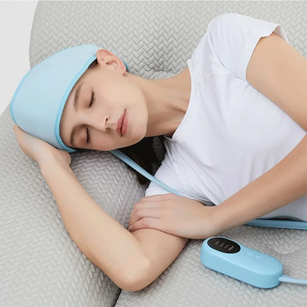 

Head Air Bag Massage Headband Electric Heat Air Pressure Massage Deep Kneading Migraine Pressure Headache Pain Relief Insomnia