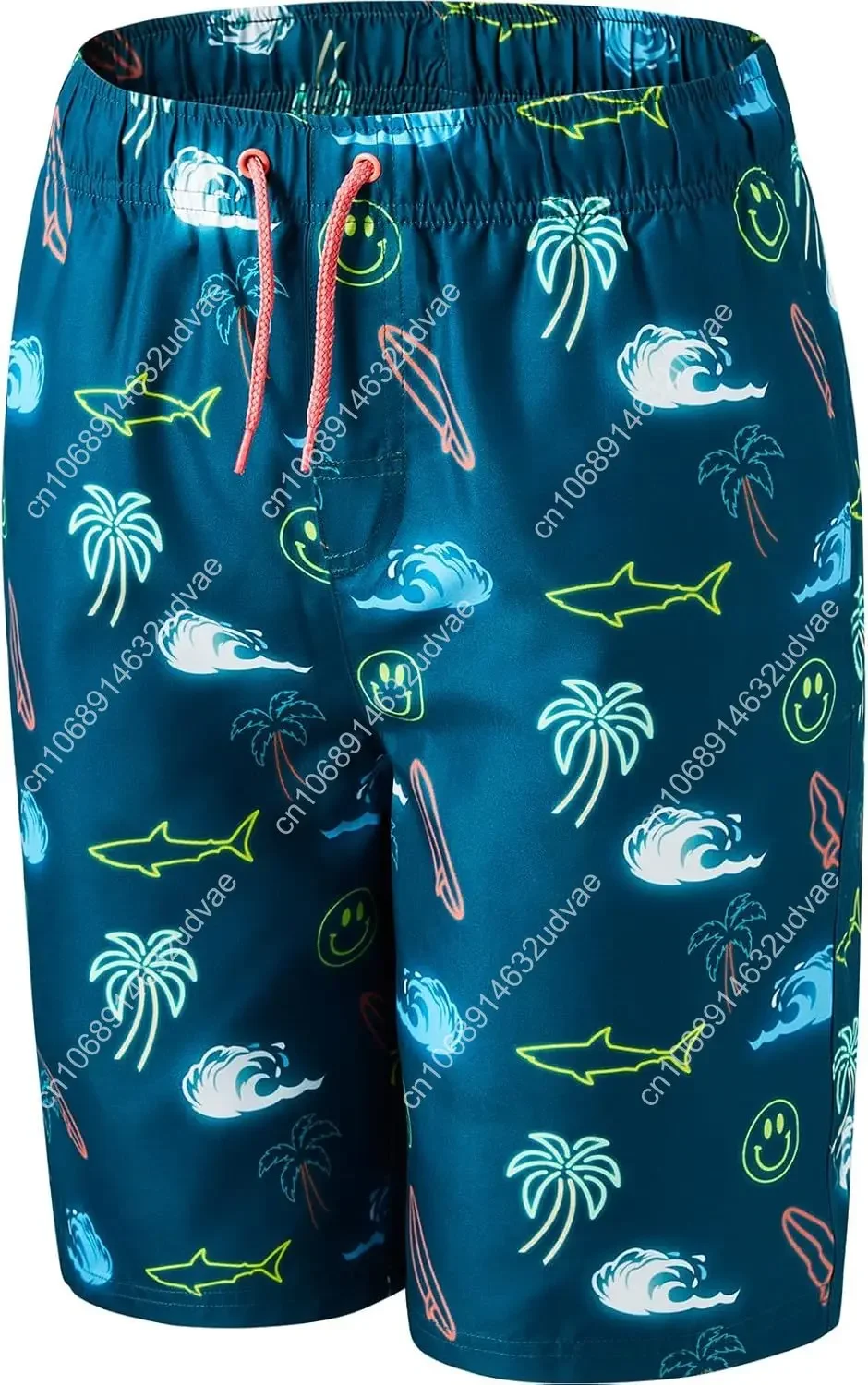 Boys Swim Trunks Quick-Dry w/Ultra Soft Jersey Lining Premium Eco Material UPF 50+