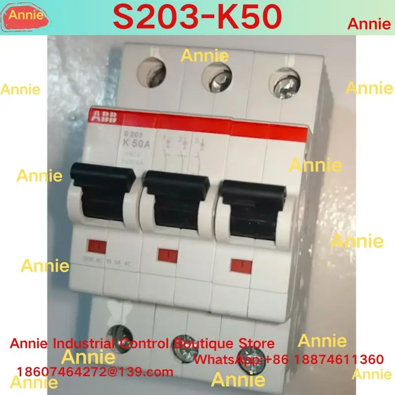 brand-new   Miniature circuit breaker S203-K50 K rated tripping current 50A