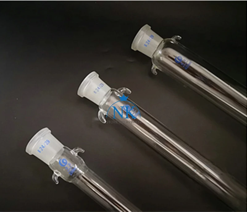 1pcs lab 24# glass sand core chromatography column with standard mouth and PTFE piston 16 22 30 40*200 300 400mm