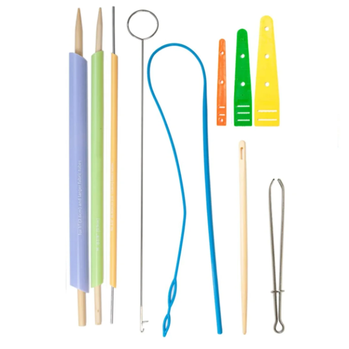 ABNQ Fabric Tube Turning and Threading Tool Set Includes Drawstring Threader,Drawstring Threader Tool Set Sewing Loop Kit