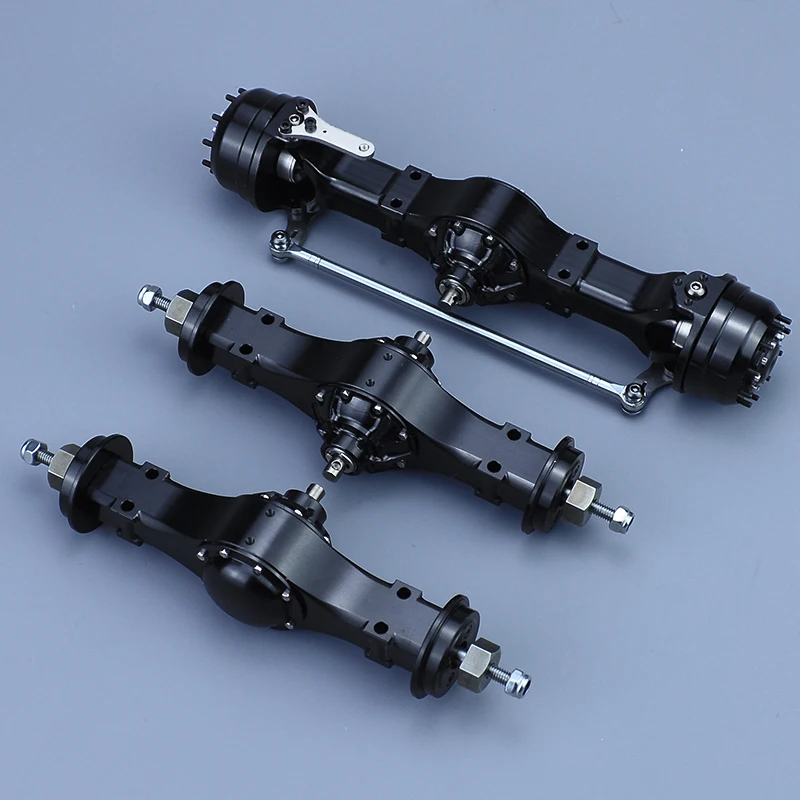 RC Truck Metal Front/Through/Rear Axle Without Lock for 1/14 Tamiya SCANIA 770S R620 VOLVO BENZ Arocs MAN TGX Car