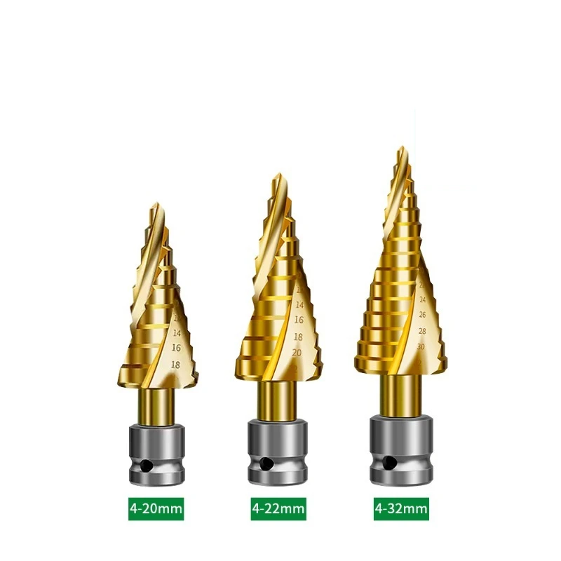 

Pagoda drill bit hole expansion artifact electric wrench stainless steel woodworking metal punching drill step drill punching