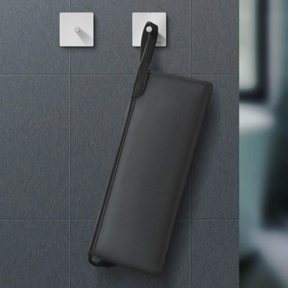 

PU Leather Hair Curler Storage Bag Large Capacity Dustproof Hair Tools Organizer Holder Durable Portable Hair Dryer Storage Bag