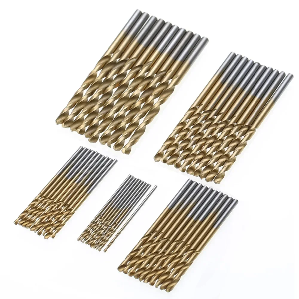 50Pcs Titanium Coated Drill Bits HSS High Speed Steel Drill Bits Set Tool High Quality Power Tools 1/1.5/2/2.5/3mm image 2