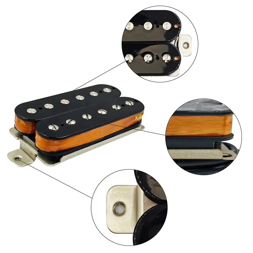 Pastillas Humbucker ajustables para puente de guitarra eléctrica - imagen 2