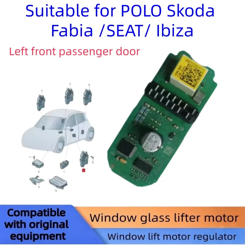 Window regulator module for V W Polo Skoda Rapid Ameo SEAT Ibiza module Model numbers 6R0959801/AH 6R0959802 6R0959811 6R0959812