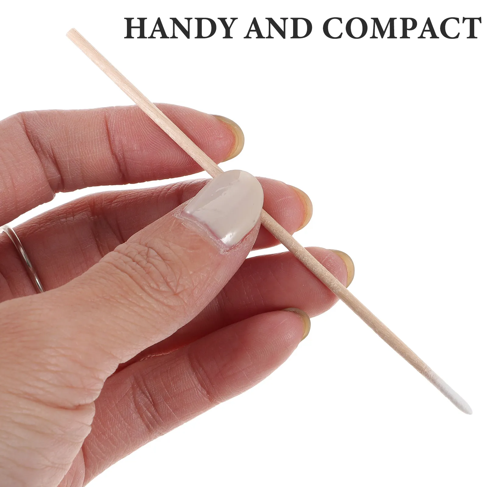 600Pcs Tattoo Swabs Hygienic Wooden Tipped Applicators for Face Body Dust Cleaning Cotton Stick Swab