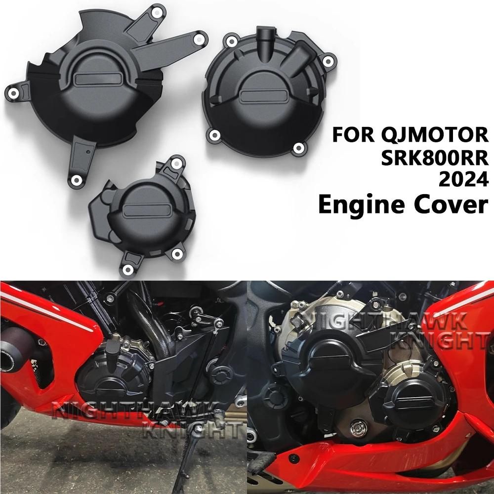 SRK800RR Engine Cover For QJMOTOR SRK 800RR srk800 rr 2024 Motorcycle Accessories Engine Fall Protective Cover