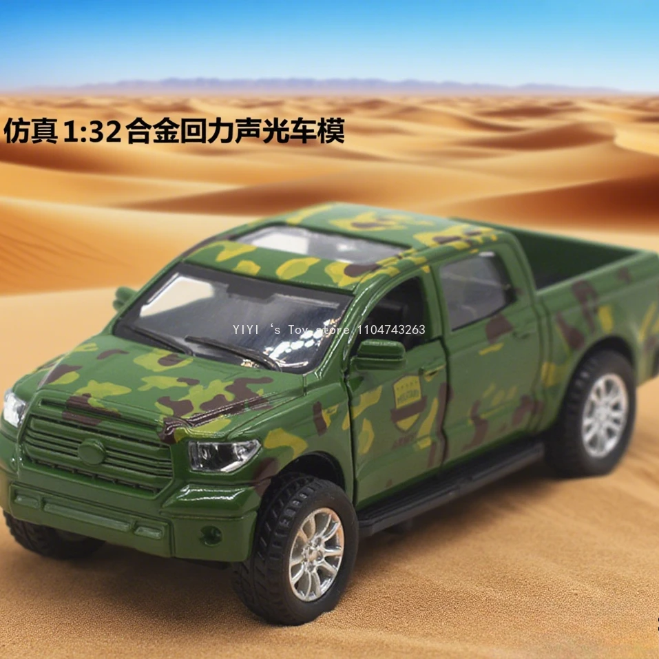 

1:32 Ford Raptor pickup truck camouflage version Alloy car Model Diecast Metal car Sound＆Lght Collecties kids Birthday Gifts 25