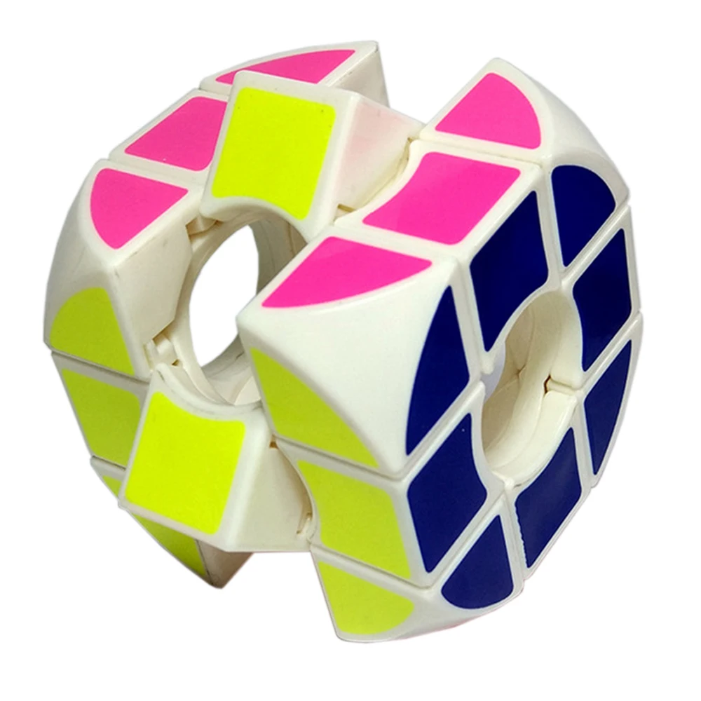 Hollow Three to Three Color Hungarian Magictrick Cube Strange Special 3 to 3 Stickers Boy Girl 10 Year Easy Playing 333cube 57mm