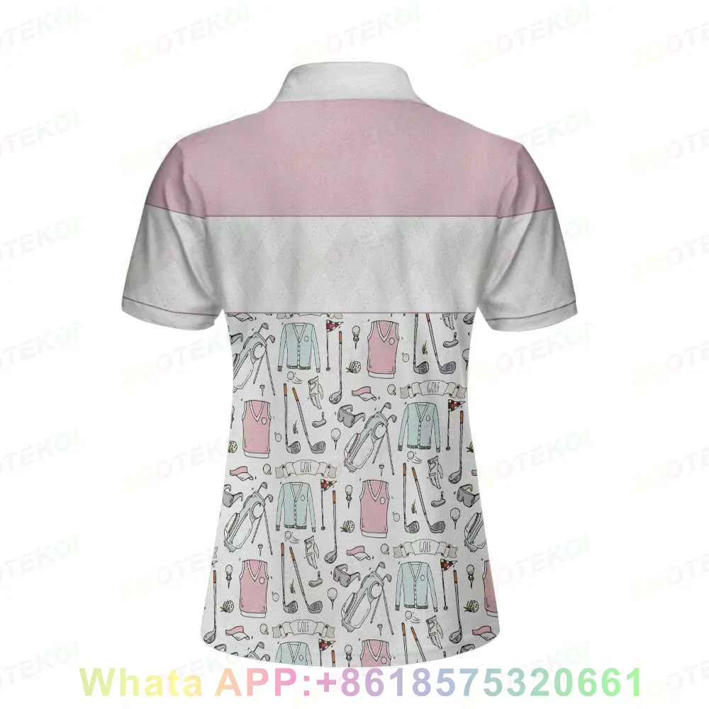 Women's Golf Polo Shirt Slim Fit Comfort Short Sleeve Breathable Polo Outdoor Sports Badminton Pingpong Fashion Female T-shirt