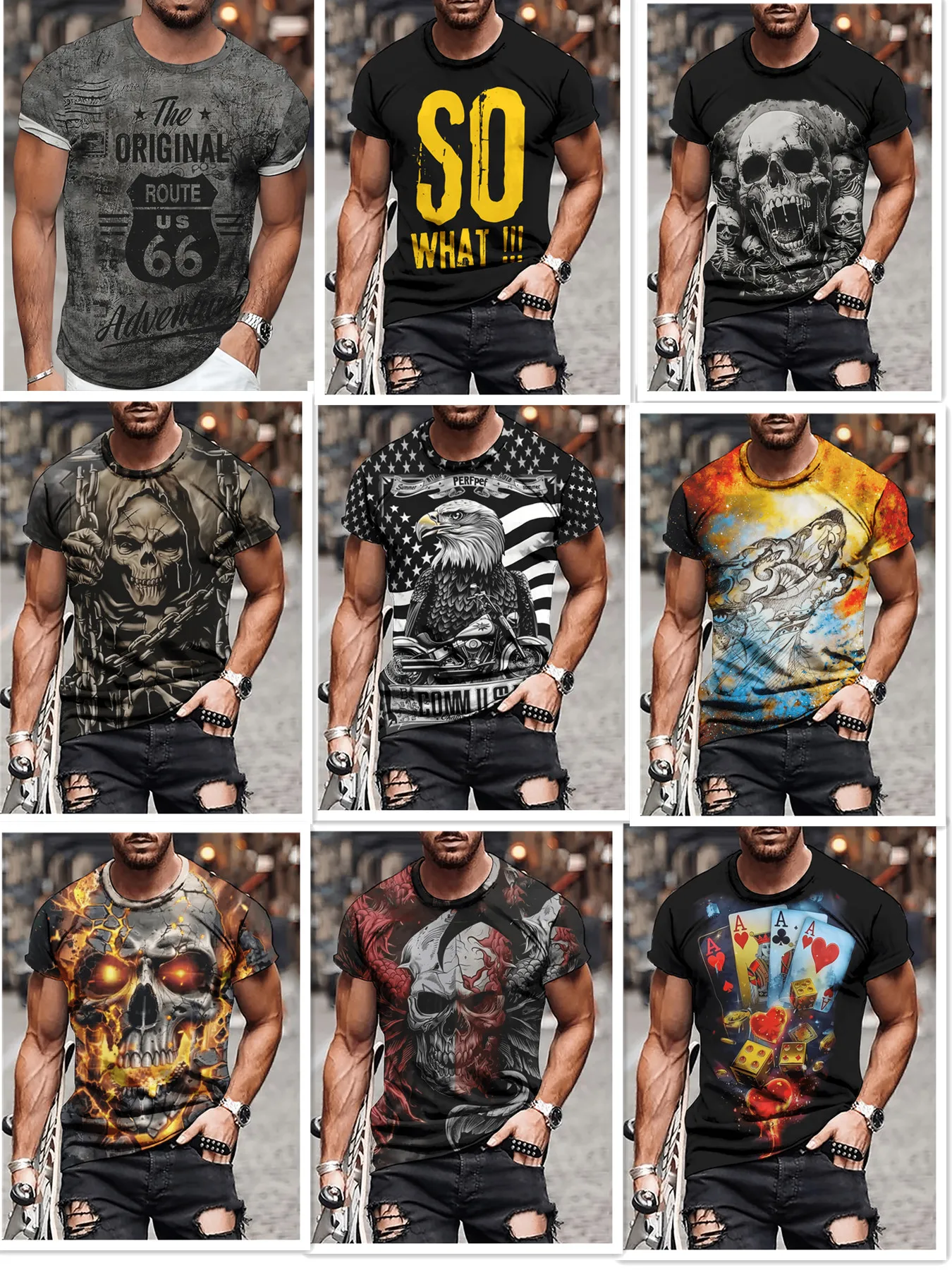 

Short Sleeve Oversize T-shirt Man Short Sleeve Tee Men's Summer T-shirt King K Print Clothes Men Funny T-shirt O-Neck Tops Tees