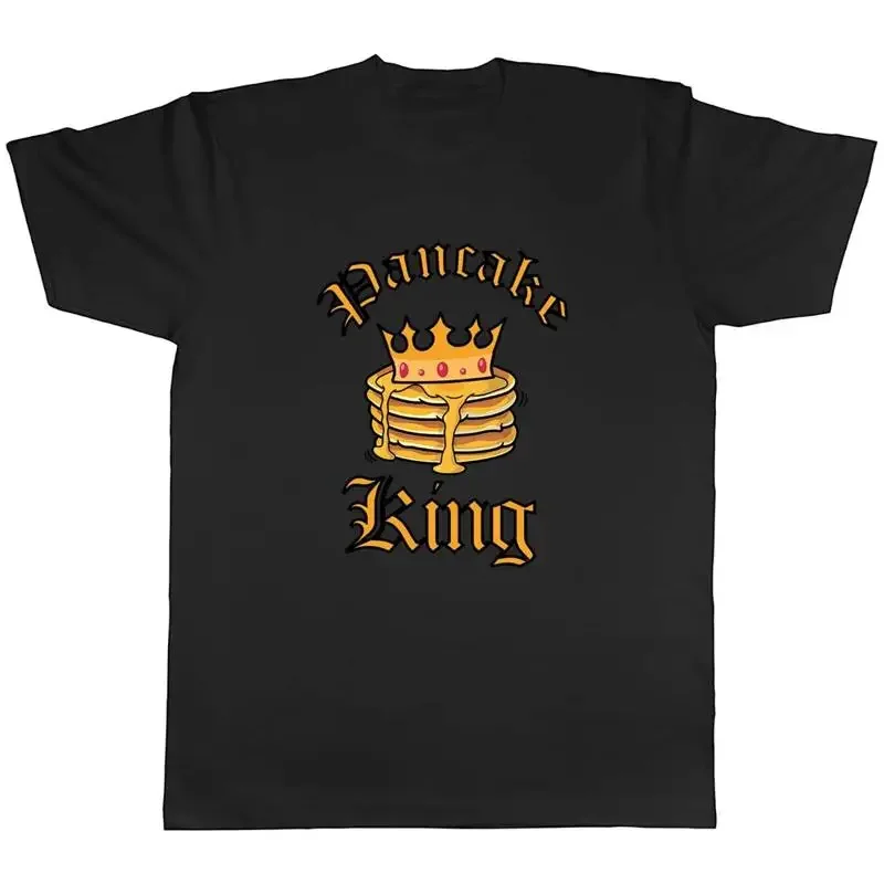 Pancakes Day T-Shirt Mens Shrove Tuesday Pancake King Unisex Tee Gift