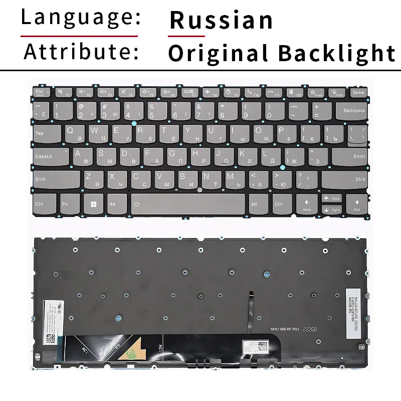 NE/KR/UK/HB/SP/FR/US/RU Keyboard for Lenovo ThinkBook 13s G4 ARB IAP  ThinkBook 13S G4 Plus G3 IAP 13s Gen 4 K3-ACN 2022 Backlit