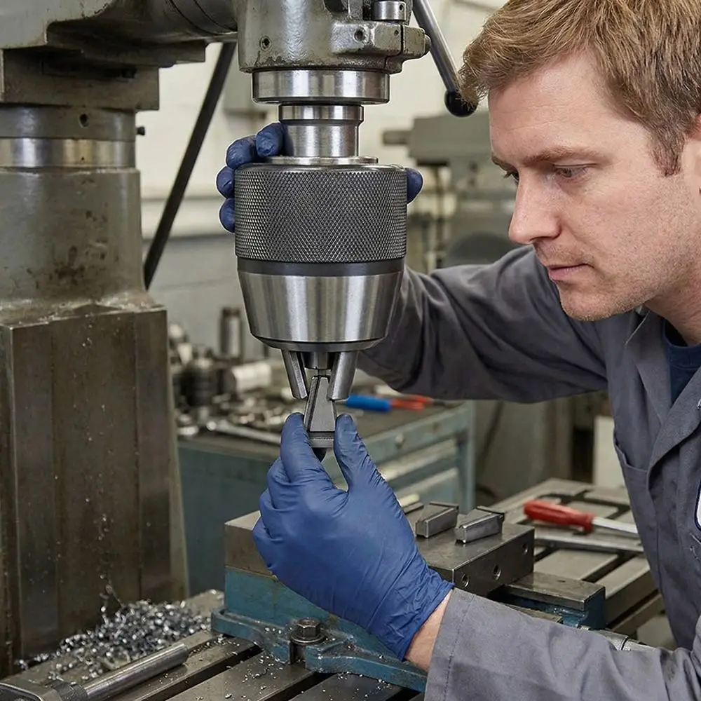 Quenching Treatment Self Tightening Drill Chuck Automatic Clamping Durable Automatic Clamping Chuck Three Jaw Adjustment