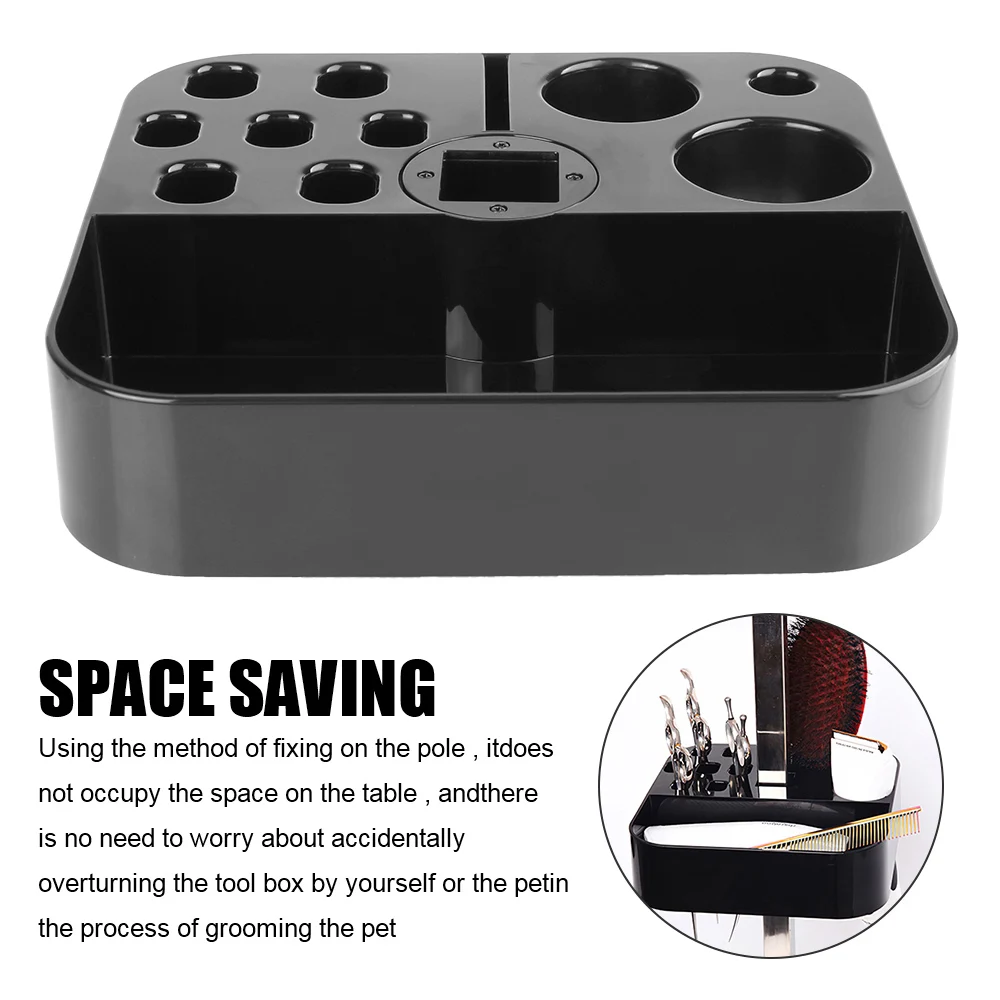 Plastic Storage Box Dog Cat Supplies On the bracket Brushes Organizer Pet Grooming Tools Table Scissors Dog Comb Boxes