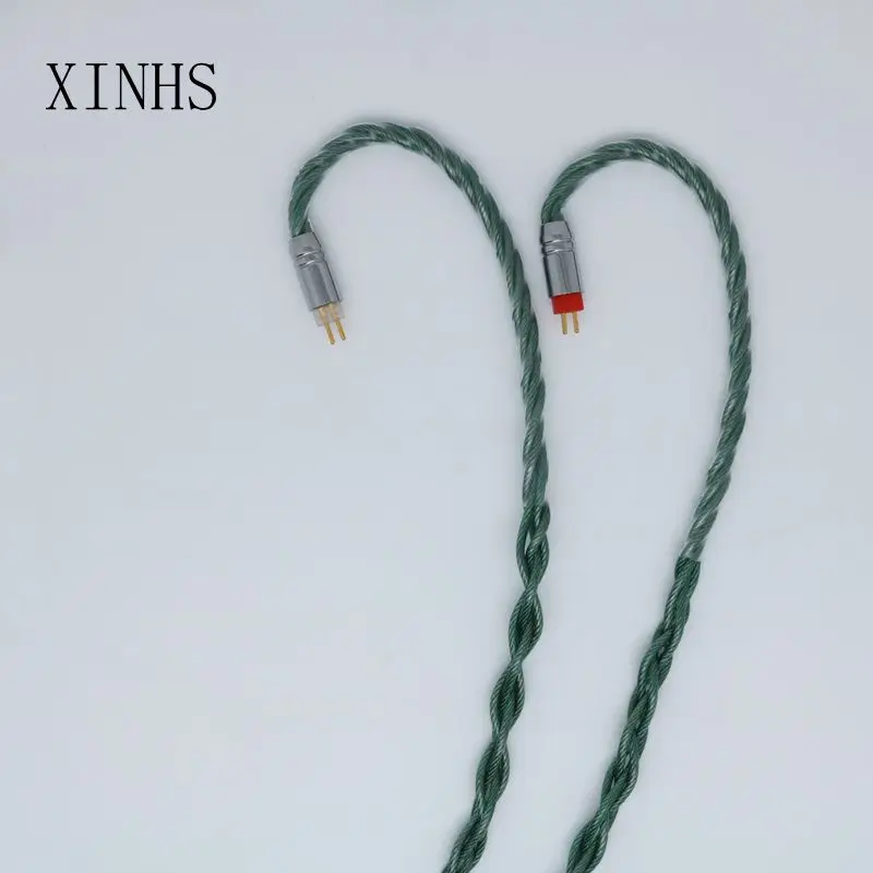 XINHS 8 가닥 7NOCC 팔라듐 도금 3.5, 2.5, 4.4mm, MMCX, 0.78mm, 2 핀, KXXS LZ A7 MK3 용