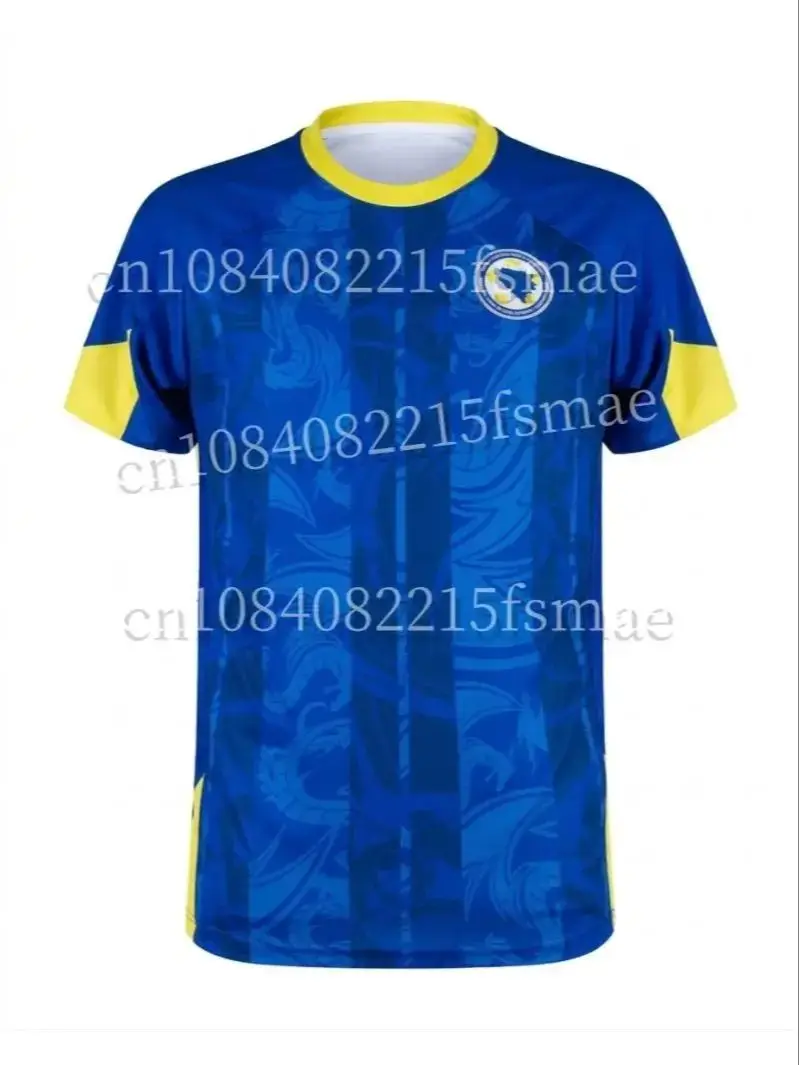 2026 Bosnië en Herzegovina Heren Sportshirt Ronde Hals T-shirt Snel Droogend Ademend Voetbal Trainingshirt Sportkleding - afbeelding 2