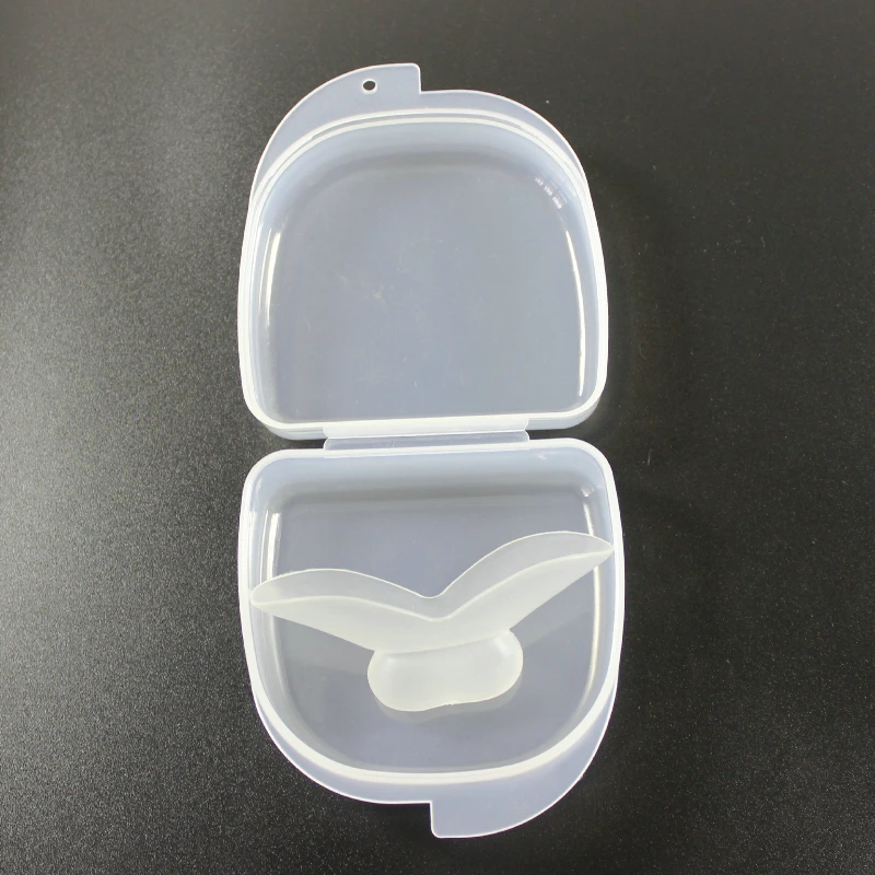 1pc Anti Snoring Mouthpiece Device Tongue Stopper Medical Silicone Sleep Guard Stopper Tongue Retain Breathing Aid Snore Apnea