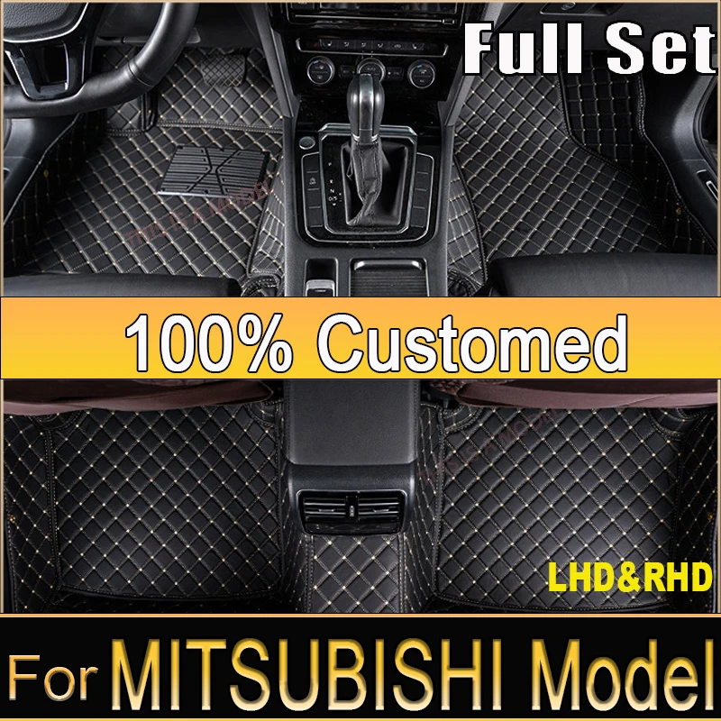 Car Floor Mat For MITSUBISHI L200 Galant 380 ATTRAGE COLT PLUS colt plus io Mirage Mighty Max Fortis Custom Car Accessories