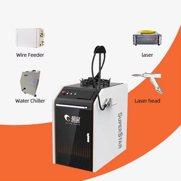 3000W Portable 3 In 1 Handheld Fiber Laser Welding Cleaning Cutting Hine