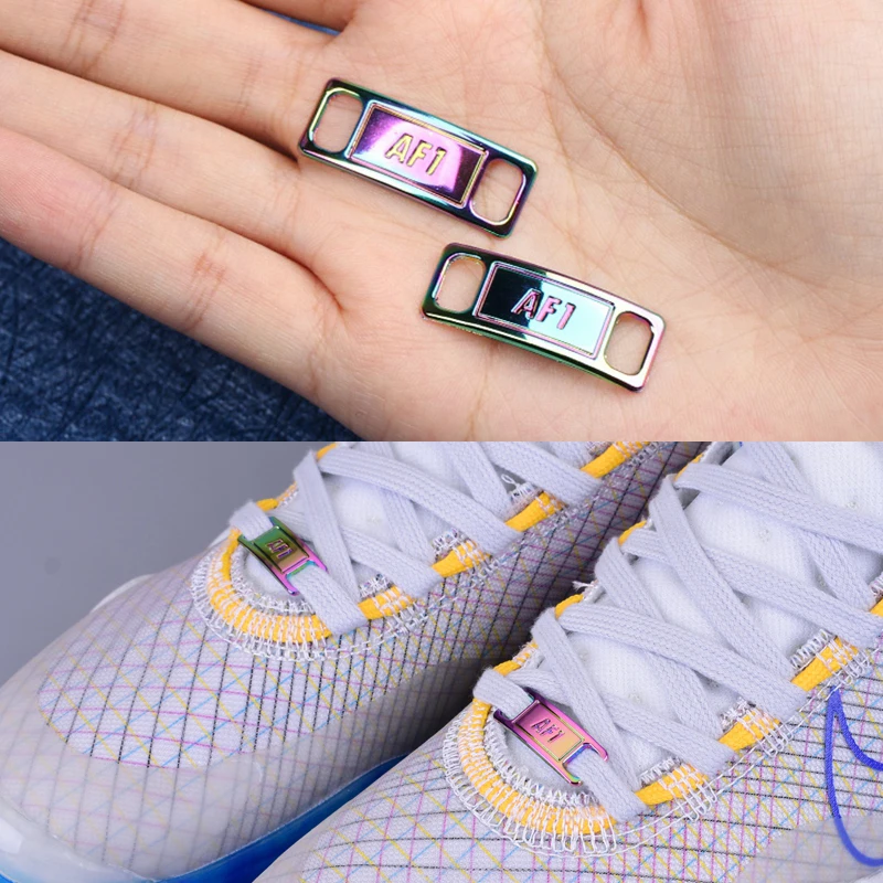 2pcs/pair Shoelace Buckle Metal Shoelaces AF1 Shoelaces Buckle Accessories Metal Lace Lock DIY Sneaker Kits Metal Lace Buckle image 4