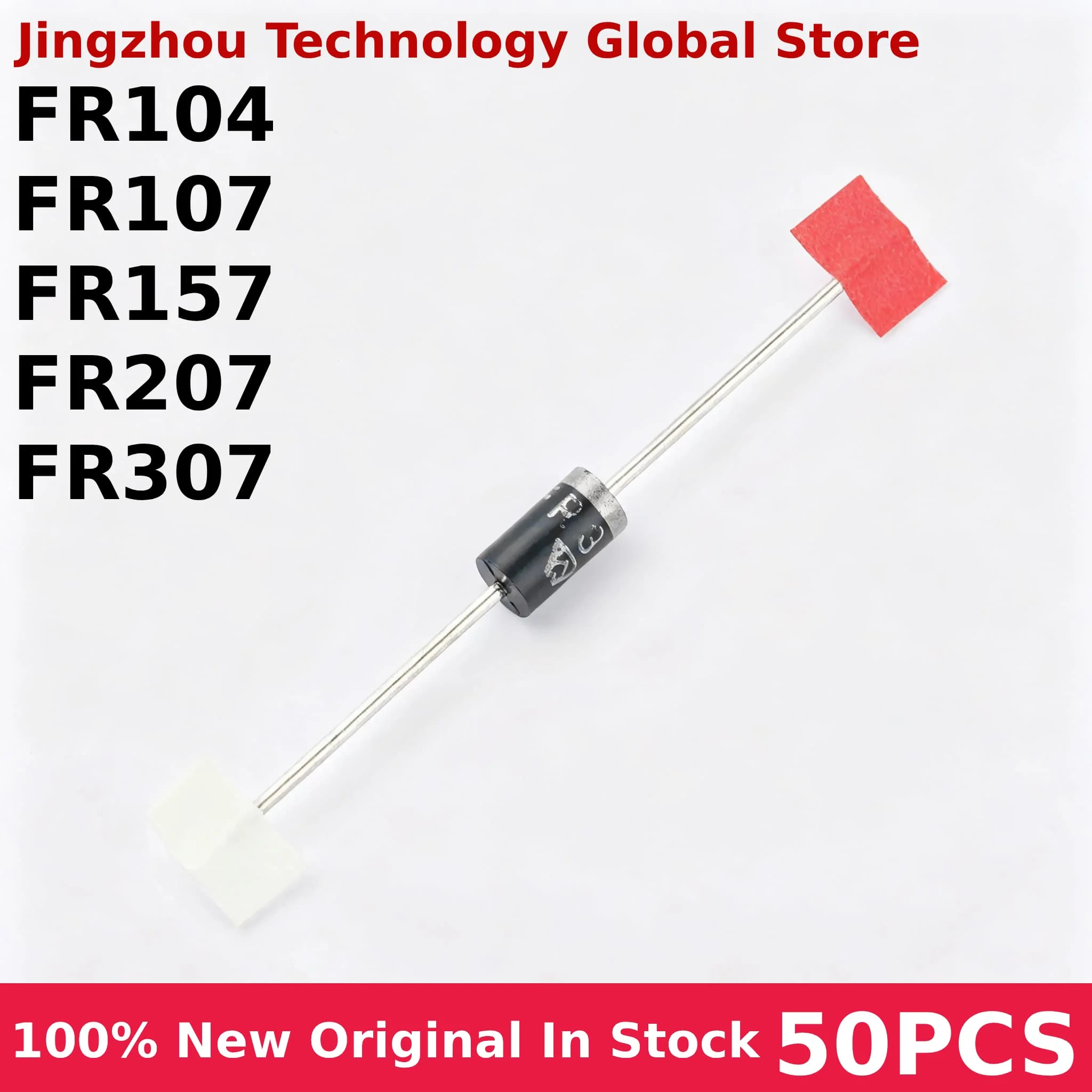 50PCS Fast Recovery Diode FR104 FR107 FR157 FR207 FR307 100% New Wholesale