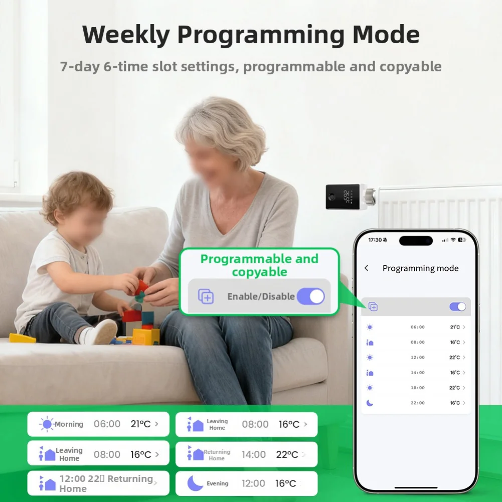 المبرد المحرك صمام صمام المبرد الحراري ل-Tuyas ل-زيجبي برمجة المبرد ترموستات التدفئة ترموستات