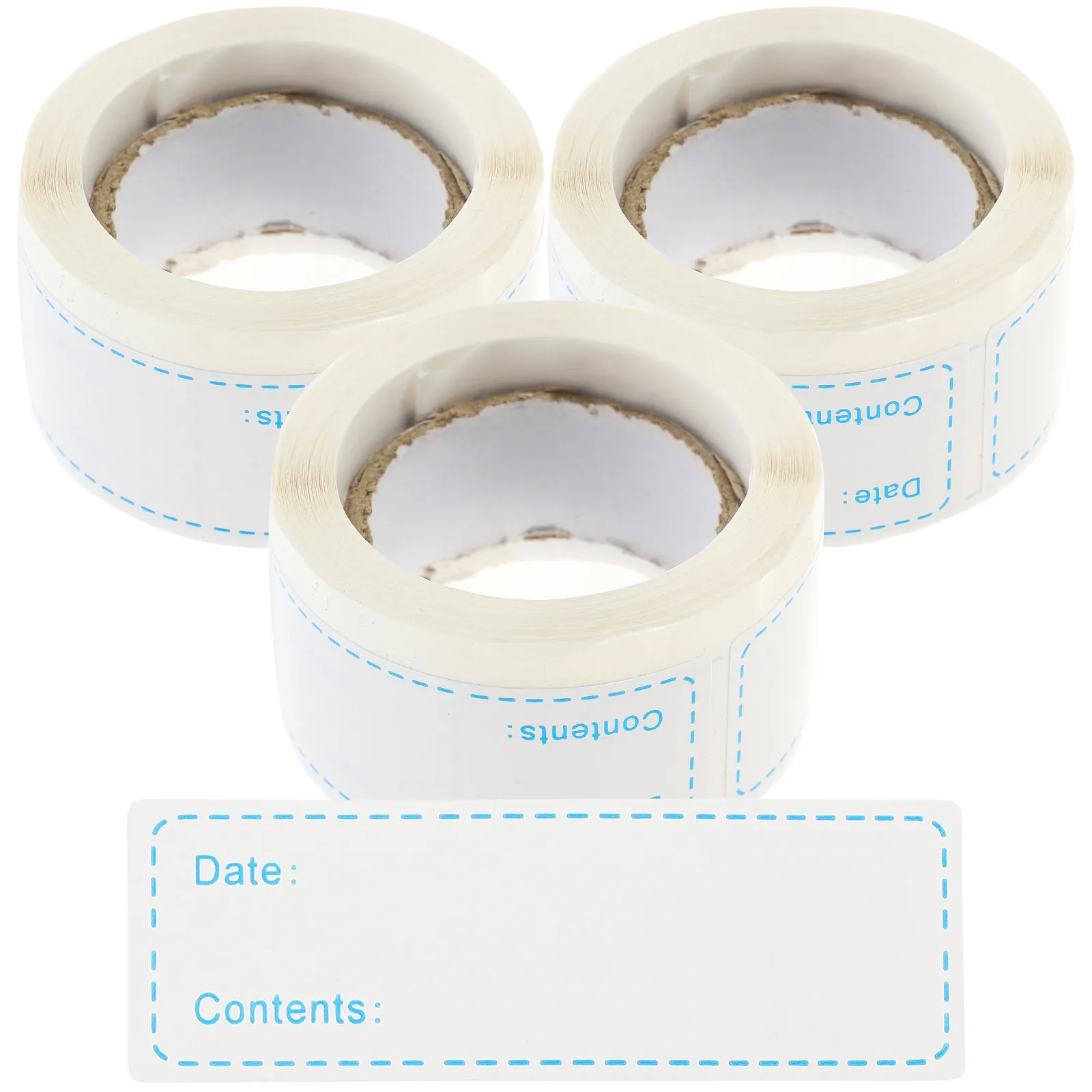 3 Rolls Food Labels Removable Storage Labels for Food Containers Kitchen Pantry Freezer Date Stickers Kitchen Label Stickers