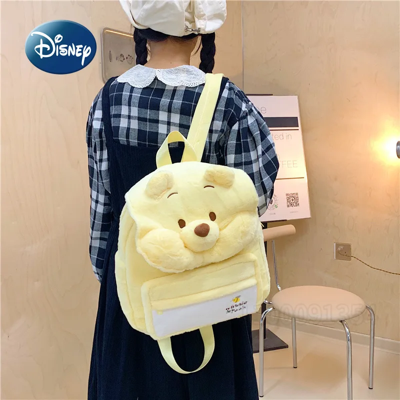 حقيبة ظهر ديزني زوتوبيا الجديدة القطيفة لطيف الكرتون القطيفة أزياء المرأة عارضة حقيبة الظهر سعة كبيرة على ظهره جودة عالية