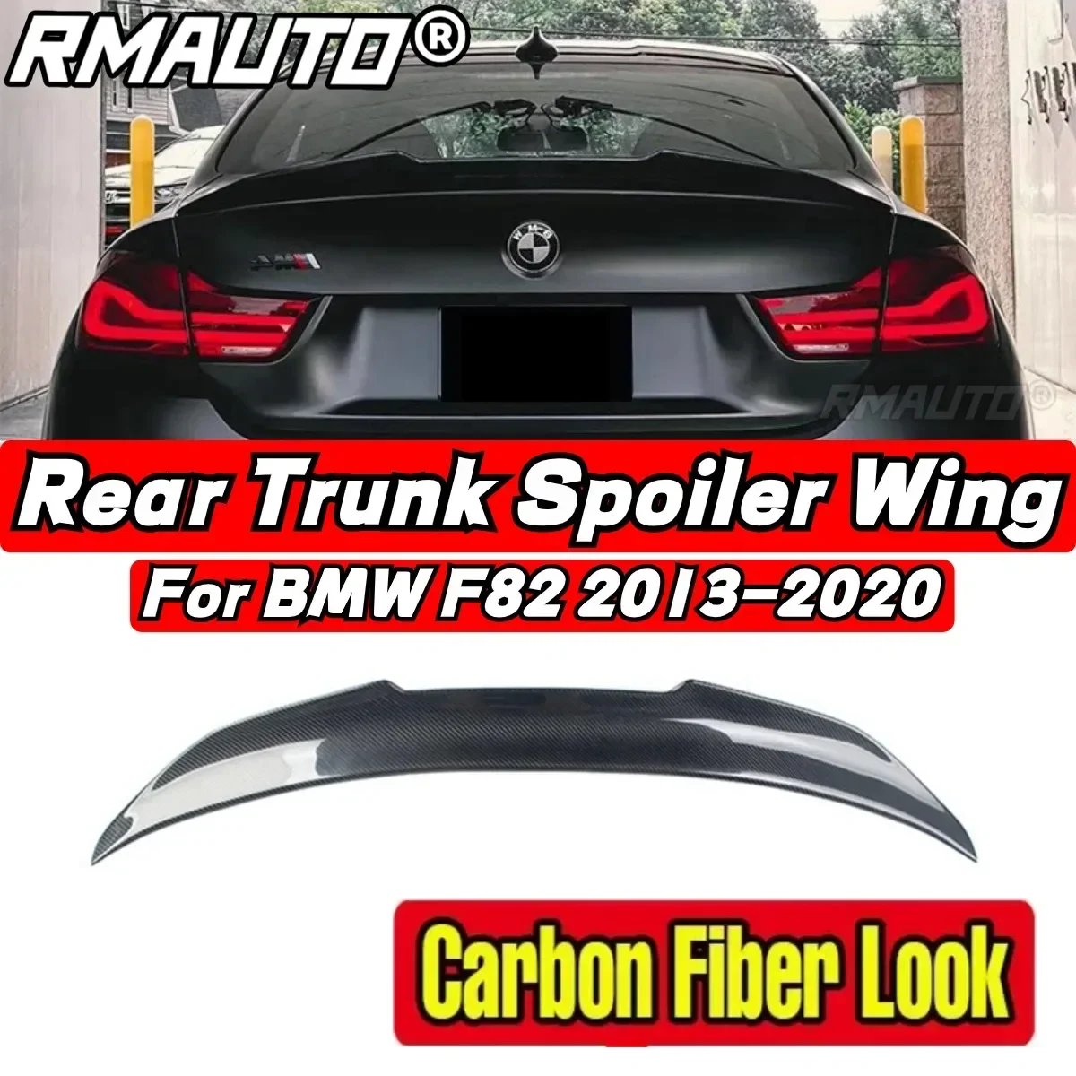 BMW F82 Car Rear Trunk Spoiler Body Kit For BMW 4 Series F33 Convertible & M4 F83 430i 435i 440i M4 2013-2020 Car Accessories