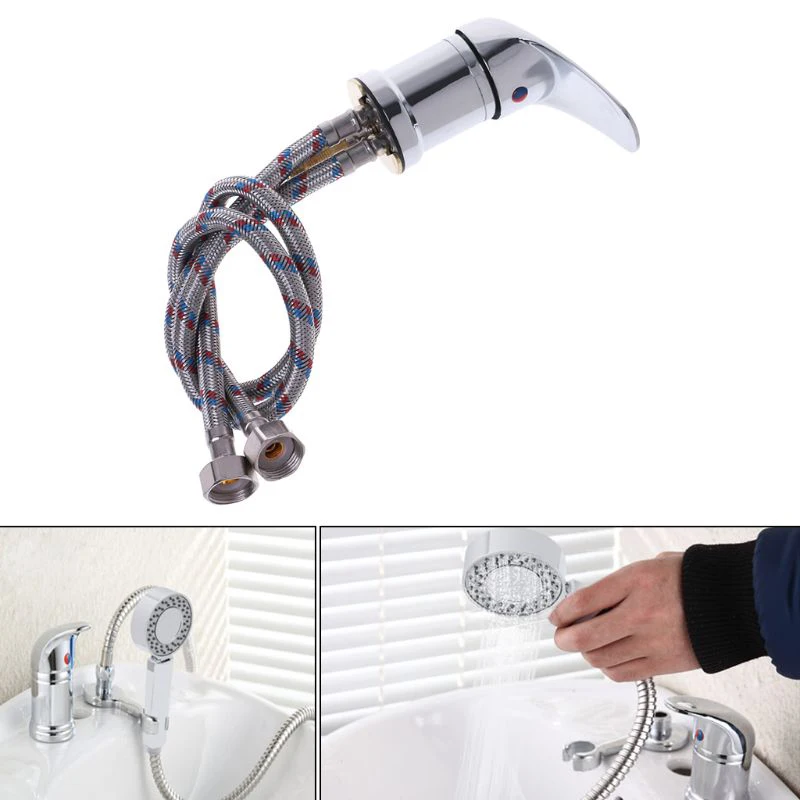 Hot Cold Faucet Spray Hose Replacement Set Spa Beauty Salon Shampoo Bowl Sink Hair Salon Building Materials Accessories