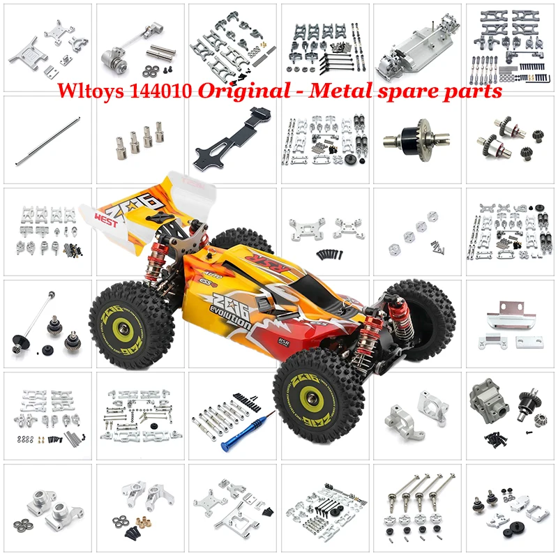 WLtoys 144001 144002 RC Car Upgrade Parts, Metal Upgrade Modification, Second Floor Plate & Central Drive Shaft, Multi-color