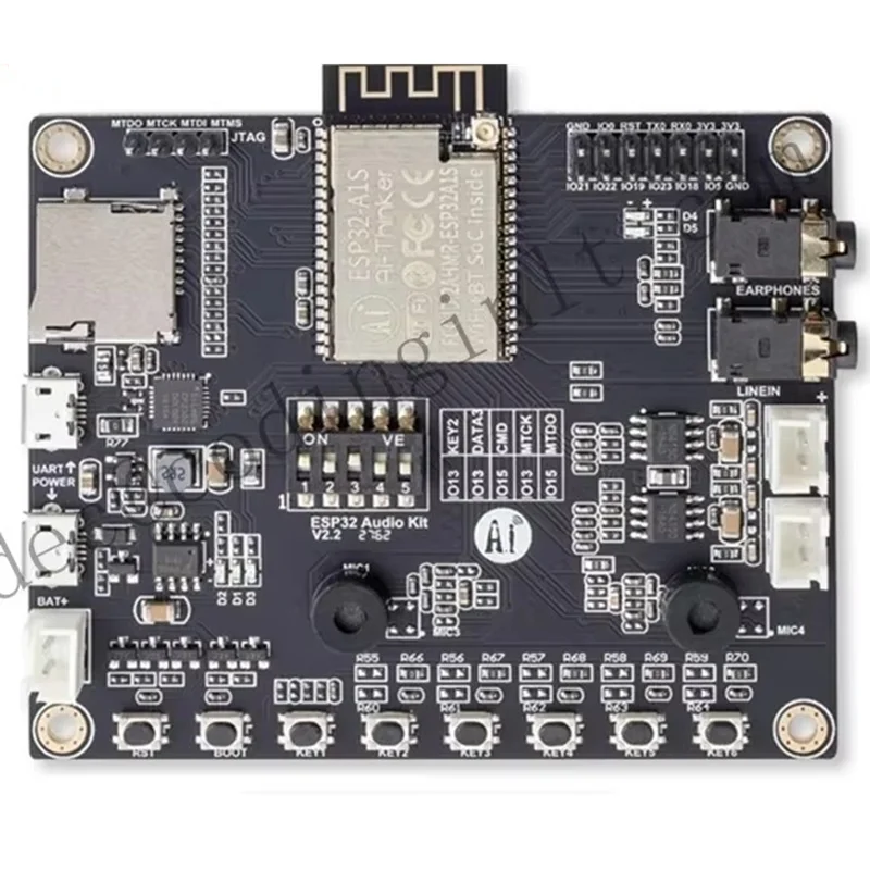 ESP32-Audio-Kit Dual-Antenna WiFi+ Bluetooth Module with ESP32 Serial Port to WiFi Audio Module ESP32-A1S 4MB