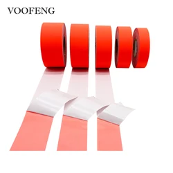 VOOFENG-pegatina reflectante autoadhesiva para bolso, ropa de coche, corte DIY, naranja fluorescente de varios tamaños