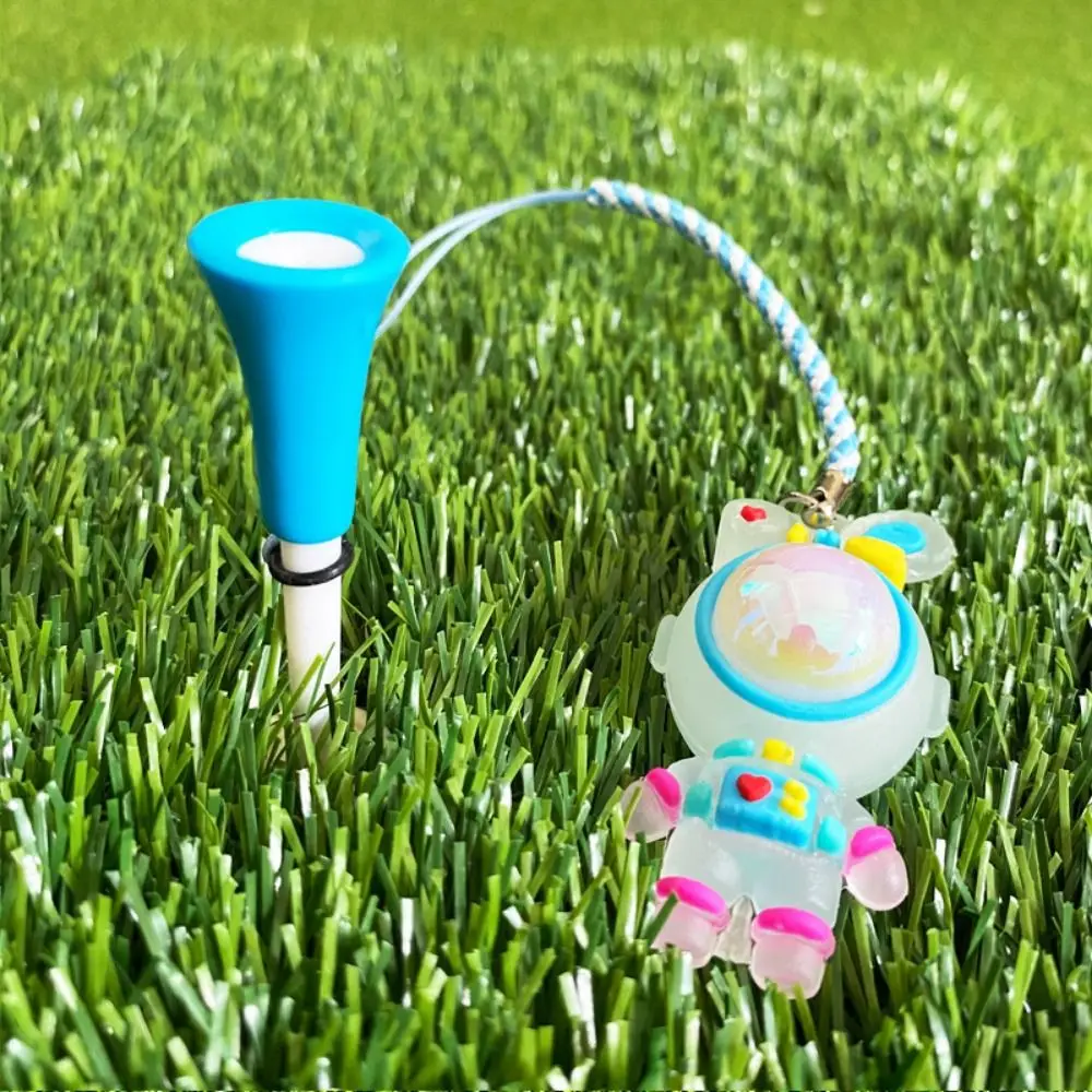 Kaus Golf kartun astronot lampu berkedip kaus karet Golf kelinci tahan lama bentuk baru untuk bola Golf