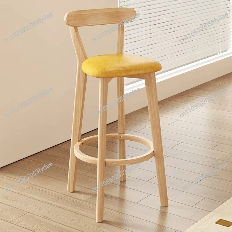 

Деревянный барный стул 72 см, современный стул для столовой и офиса, роскошные стулья для скандинавского интерьера, элитный деревянный обеденный стул