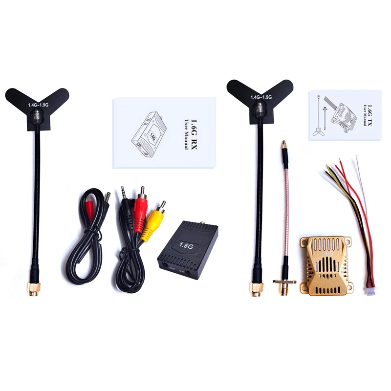 

1.6G 3W FPV VTX VRX Kit 16CH FPV Aerial Transmitter And Receiver For FPV RC Racing Drone Long Range Transmission