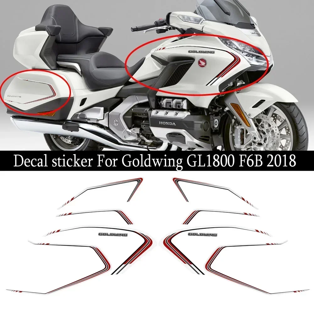 Motorcycle Tank Pad GL 1800 Touring Sticker Decal Kit Case For HONDA Goldwing GL1800 F6B Protector Fairing Fender 2018+up