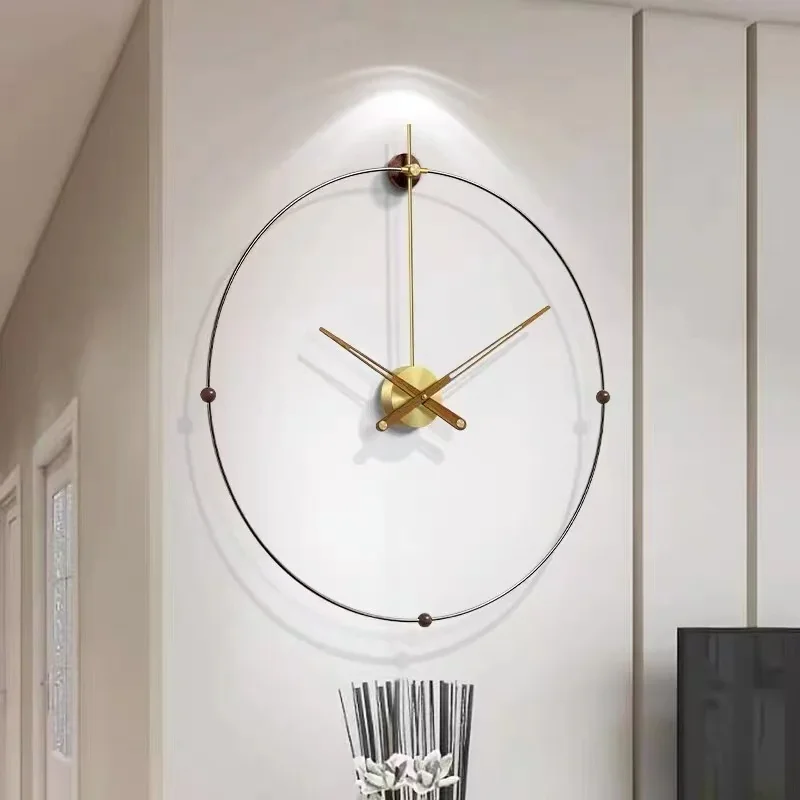 

Luxury Kitchen Wall Clocks Vintage Interior Modern Aesthetic Bedroom Clock Wall Restaurant Nordic Reloj De Pared Home Decoration