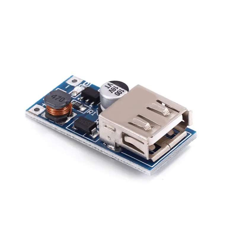 DC-DC Boost Module 0.9-5V to 5V USB Output for Mobile Phone Charging & Experiments, MOQ 10 Pcs