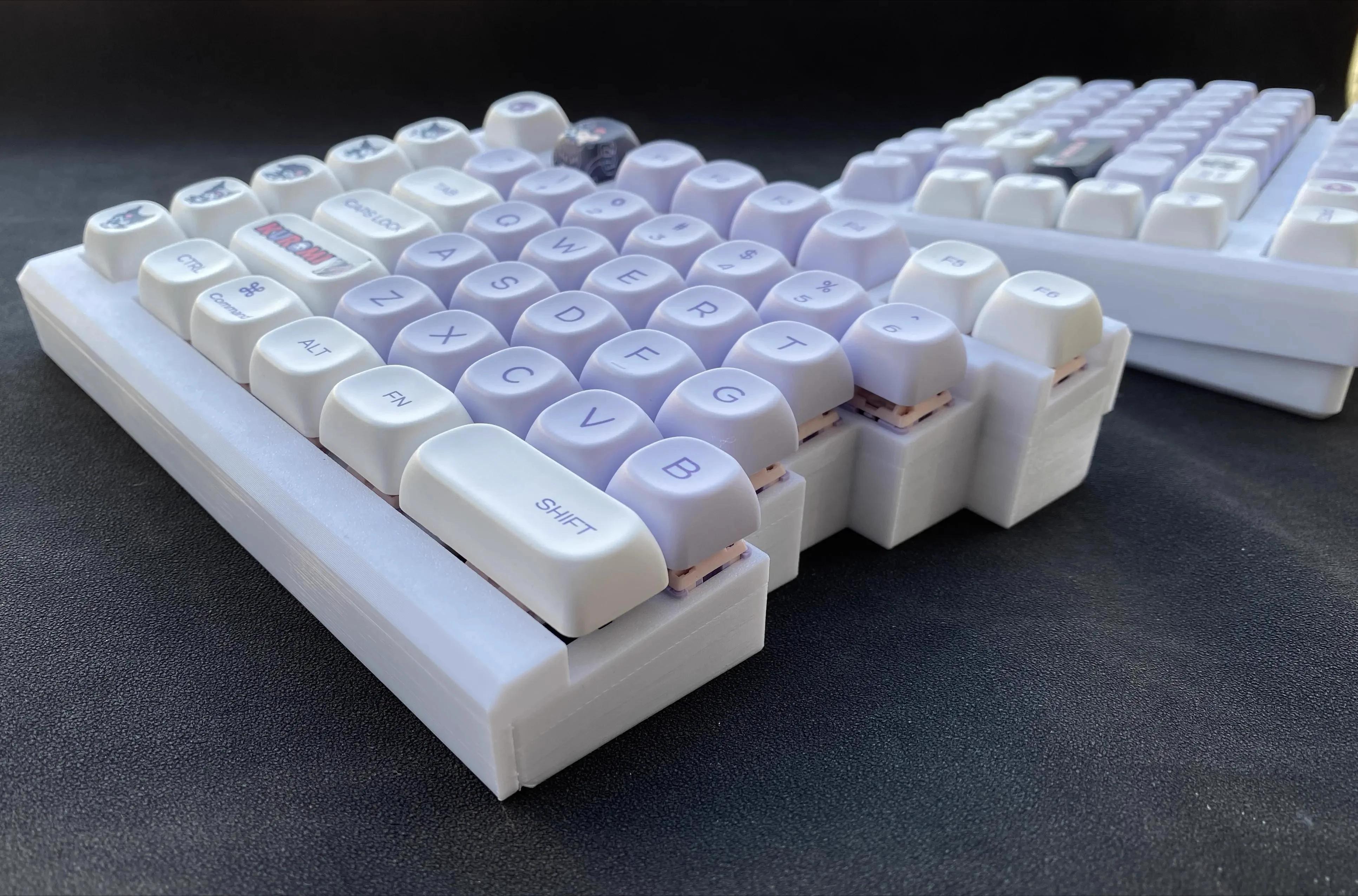 89 Split Keyboard Custom Wireless Single-mode 2.4G Split Keyboard Kit Hot Swap Vial Combo+tap_dance+macro Mechanical Keyboard