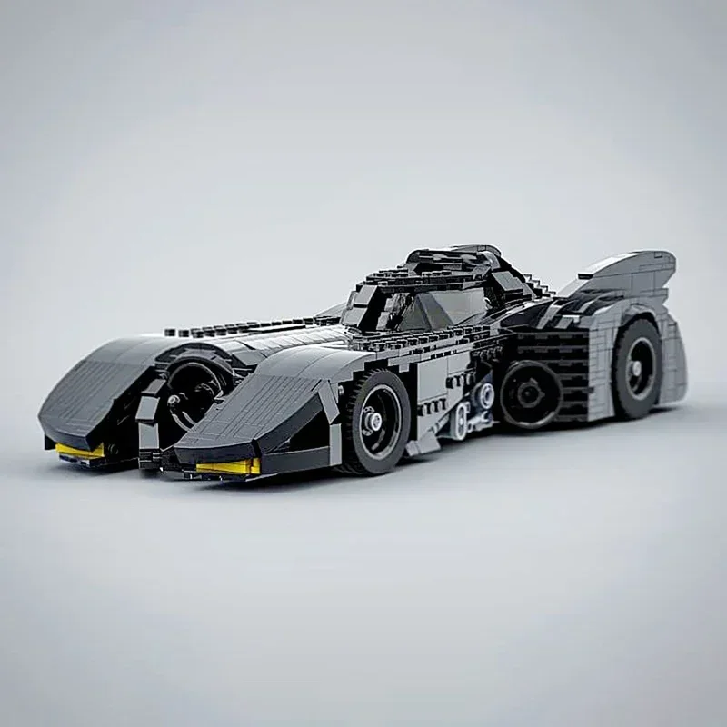 Bloques de construcción Moc para niños, juguete de ladrillos para armar coche de película de héroe, serie Bat Night Supercar, ideal para regalo de Navidad