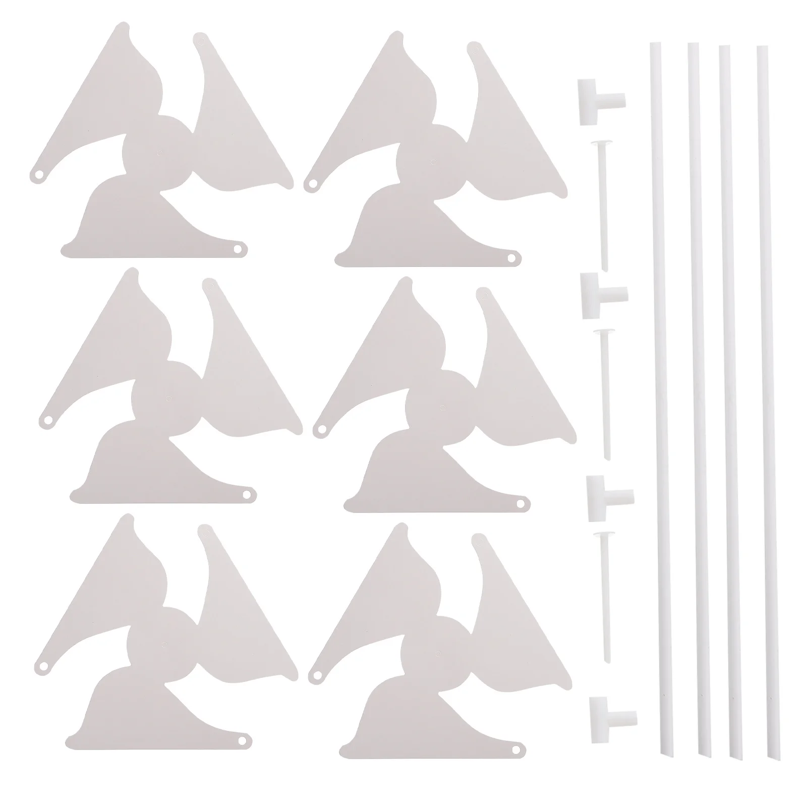 10Pcs DIY Kindergarten Painting Paper Windmills Blank Graffiti Educational Craft for Kids Drawing Pinwheels Paper Windmill