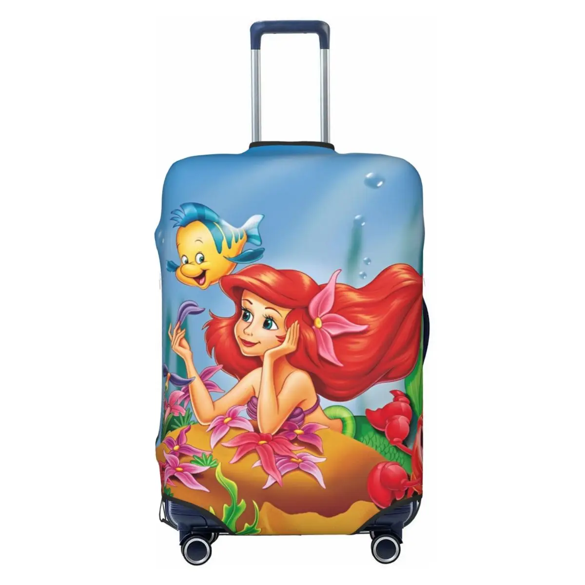 

Little Mermaid Ariel Cartoon Suitcase Cover Holiday Business Useful Luggage Supplies Protection