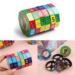 Montessori Magic Cube Math Toy Learning Puzzle Mathematics Operation Early Learning Toy Teaching Aid for Preschool Child